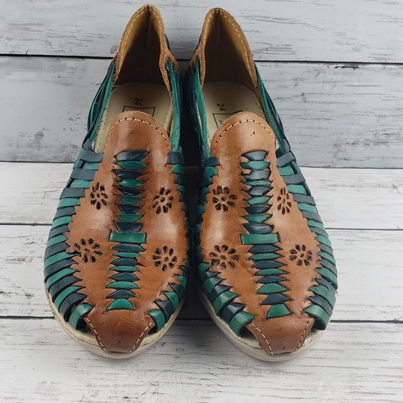 ZAACHILA Mexican Huarache wedge sandals 7 - Picture 11 of 12